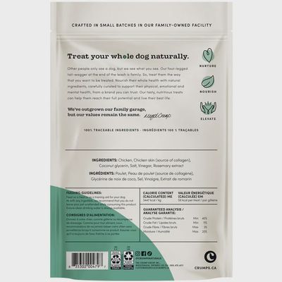 Crumps Chicken Collagen Jerky Treats Dog 153g