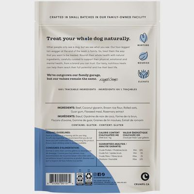 Crumps Mini Trainers Beef Semi Moist Dog 132g