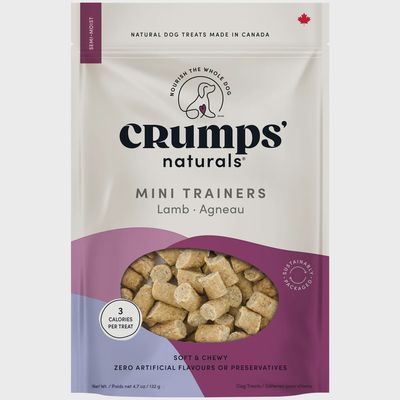 Crumps Mini Trainers Lamb Semi Moist Dog 4.7oz