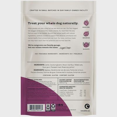 Crumps Mini Trainers Lamb Semi Moist Dog 4.7oz
