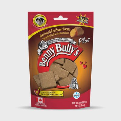 Benny Bully Liver Plus Sweet Potato Dog 58g