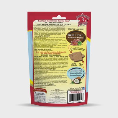 Benny Bullys Pure Beef Liver Plus Real Coconut Dog  58g