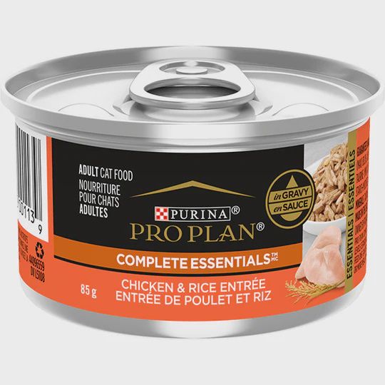 PRO PLAN - Adult Chicken &amp; Rice Entree in Gravy Cat Wet Food (85g)