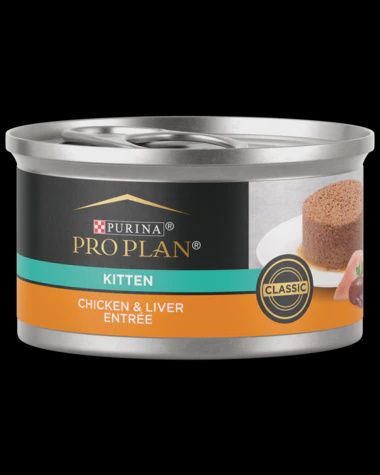 Purina Pro Plan - Chicken &amp; Liver Entrée Classic Grain Free Wet Kitten Food 3OZ