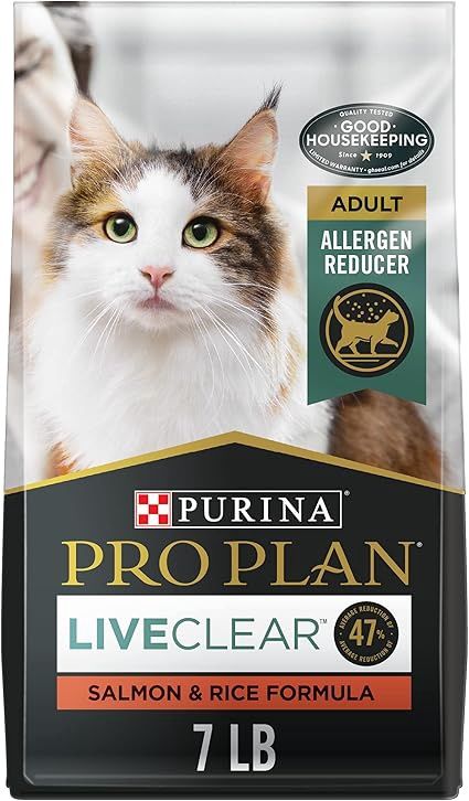 Purina Pro Plan LiveClear Allergen Reducing Dry Cat Food, Salmon &amp; Rice 3.18kg