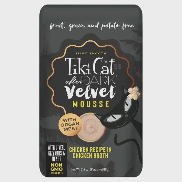 Tiki Cat® After Dark® Velvet Mousse™ Chicken Recipe in Chicken Broth Wet Cat Food 1 x 2.8oz