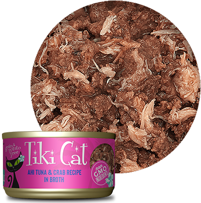 Tiki Cat® Ahi Tuna with Crab Recipe in Broth Wet Cat Food 1 x 2.8 oz