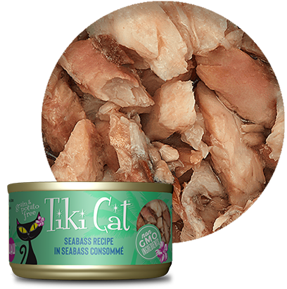 Tiki Cat® Sbass Recipe in Sbass Consommé Wet Cat Food 1 x 2.8 oz