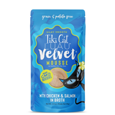 Tiki Cat® Velvet Mousse™ Chicken &amp; Wild Salmon Wet Cat Food 1 x 2.8 oz