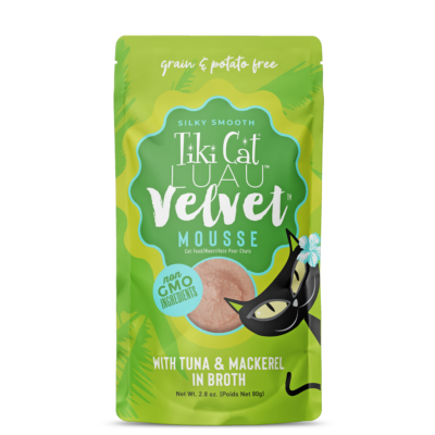 Tiki Cat® Velvet Mousse™ Tuna &amp; Mackerel Wet Cat Food 1 x 2.8 oz