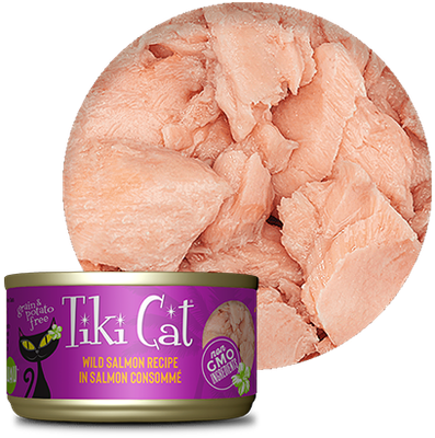 Tiki Cat® Wild Salmon Recipe in Salmon Consommé Wet Cat Food 1 x 2.8 oz