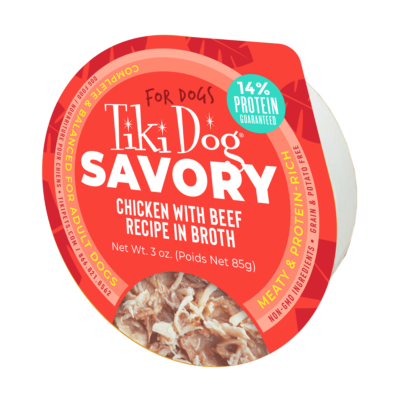 Tiki Dog™ MTY Chicken with Beef Recipe in Broth Wet Dog Food 1 x 3 oz