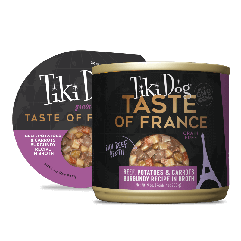 Tiki Dog™ Petites™ Taste of the World French Beef Burgundy Wet Dog Food 1 x 3 oz