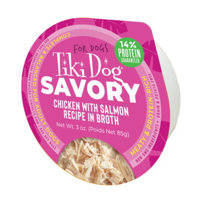 Tiki Dog™ MTY Chicken with Salmon Recipe in Broth Wet Dog Food 1 x 3 oz
