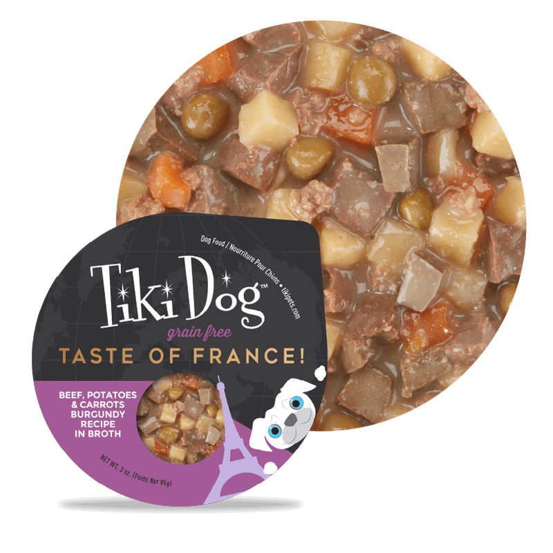 Tiki Dog™ Petites™ Taste of the World French Beef Burgundy Wet Dog Food 1 x 3 oz