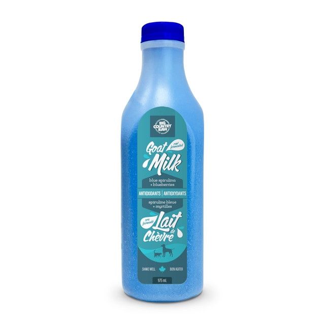 Raw Goat Milk - Antioxidants (Blue) / Lait de Chèvre Cru - Antioxydants (Bleu) - 975 mL