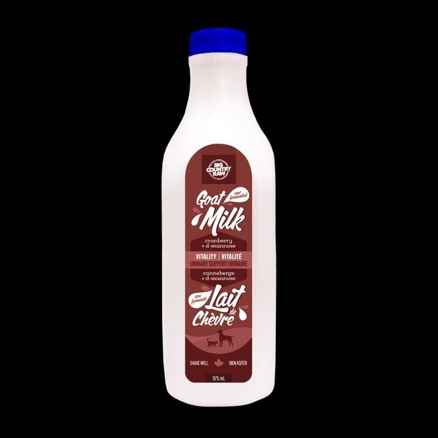 Raw Goat Milk - Vitality (Cranberry) / Lait de Chèvre Cru - Vitality (Canneberge) - 975 mL