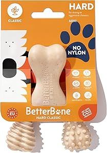 BetterBone Hard Density Classic Super Durable AllNatural Dog Chew for Strong &amp; Aggressive Chewers Mini