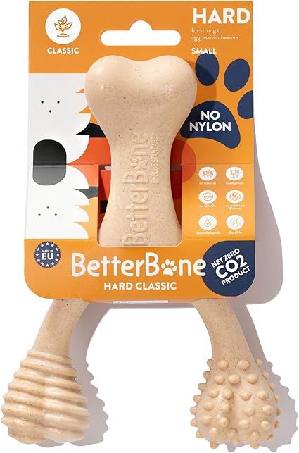 BetterBone Hard Density Natural Beef Super Durable AllNatural Dog Chew for Strong &amp; Aggressive Chewers Small