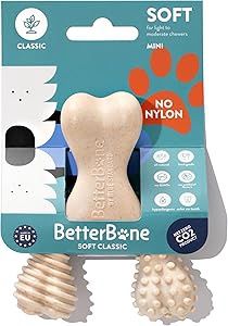 BetterBone Soft Density Natural Beef Dog Chew for Light Chewers Mini
