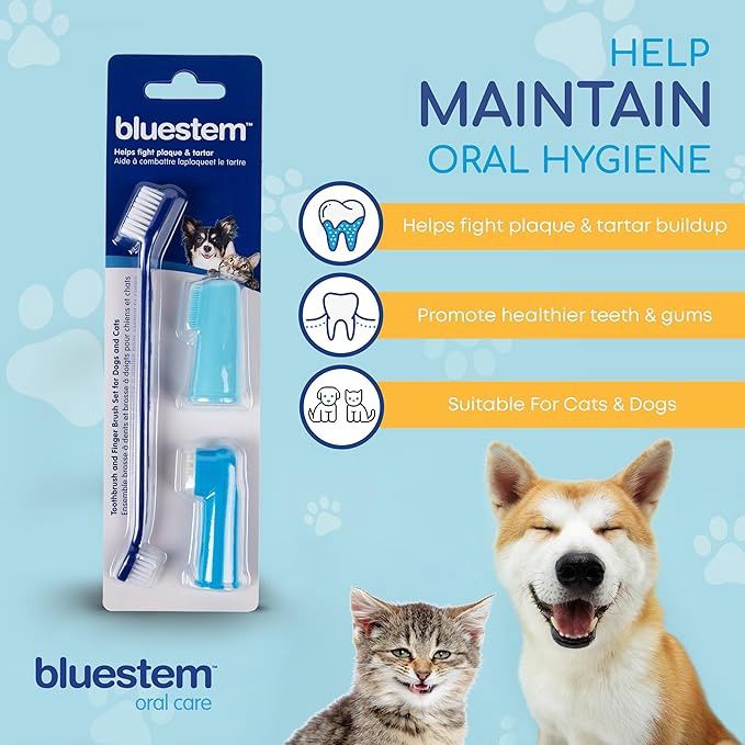 Bluestem Toothbrush and Finger Brush (Brush Set)