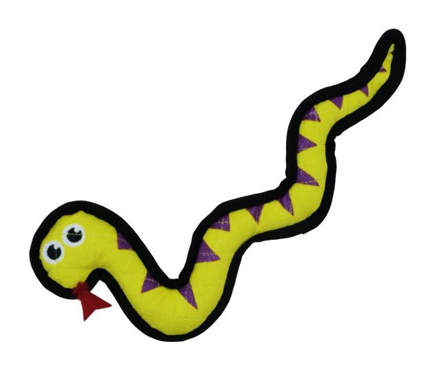 Bud&#39;Z Plush Dog Toy - Colourful Snake Dog 13in 1pc