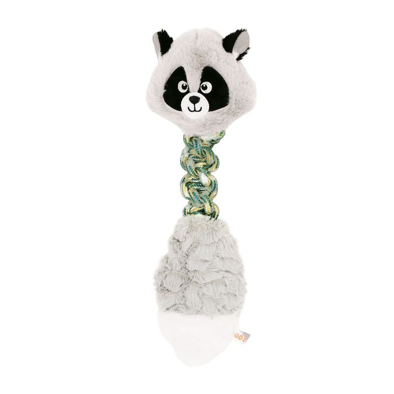 Bud&#39;Z Plush Toy With Rope Cunning Raccoon Dog 16&quot; 1pc