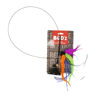 Bud'Z Cat Teaser With Interchangeable Toy Cat 35" 1pc