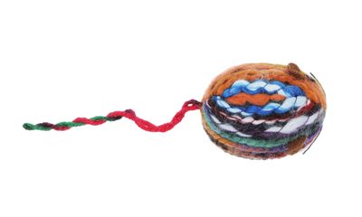 Bud'Z Cat Toy - Multicolour Wool Mouse Cat 2in 1pc