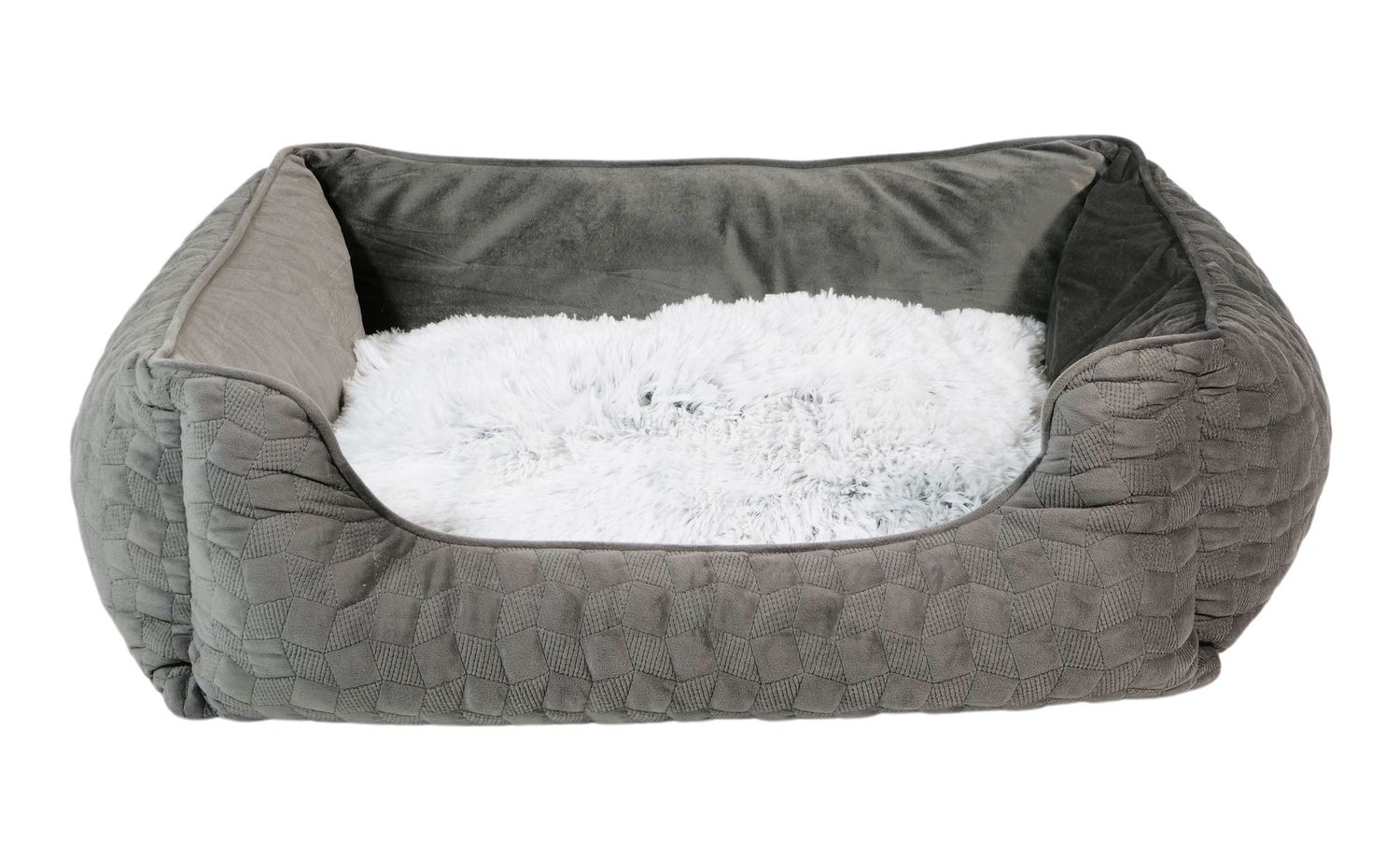 Bud&#39;z Cuddler Bed Cosmos Medium Grey Dog Cat 60x50x20cm 1pc