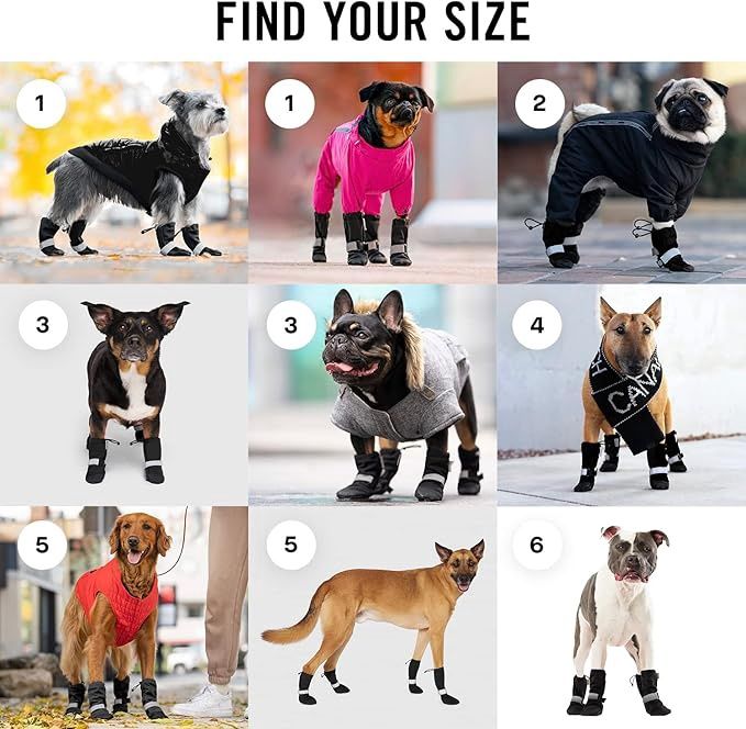 Canada Pooch® Soft Shield Boot Black Reflective Size 2