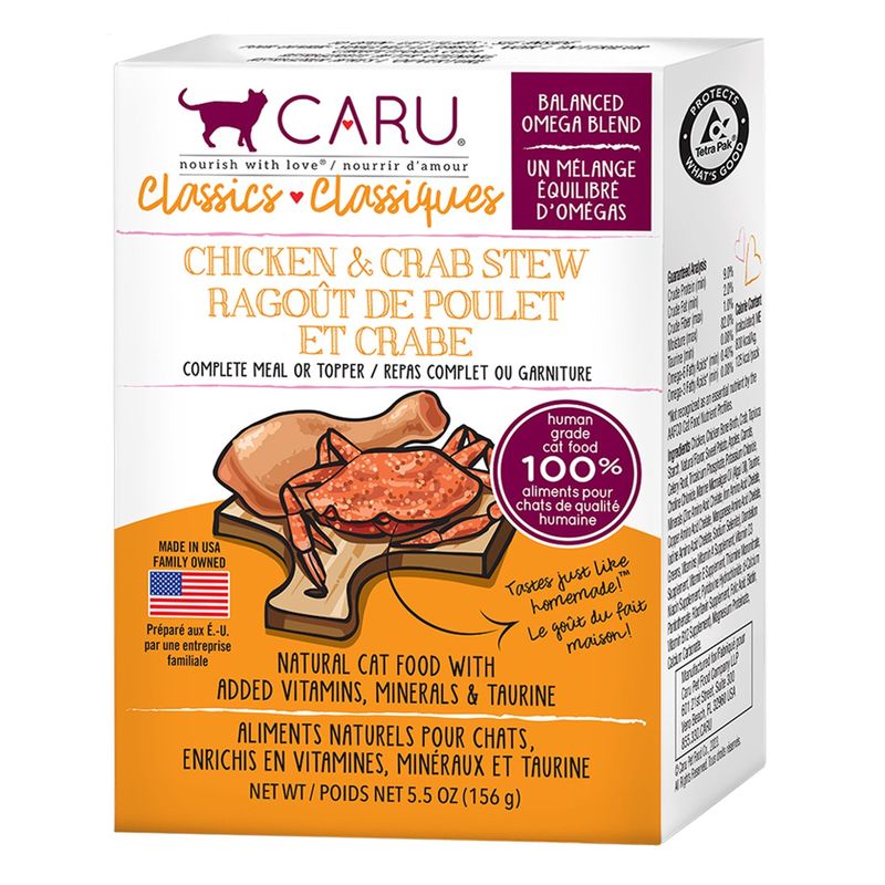 Caru Classics Chicken &amp; Crab Stew Wet Cat Food