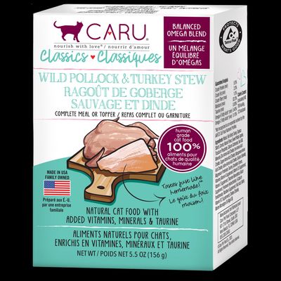 Caru Classics Wild Pollock &amp; Turkey Stew for Cats