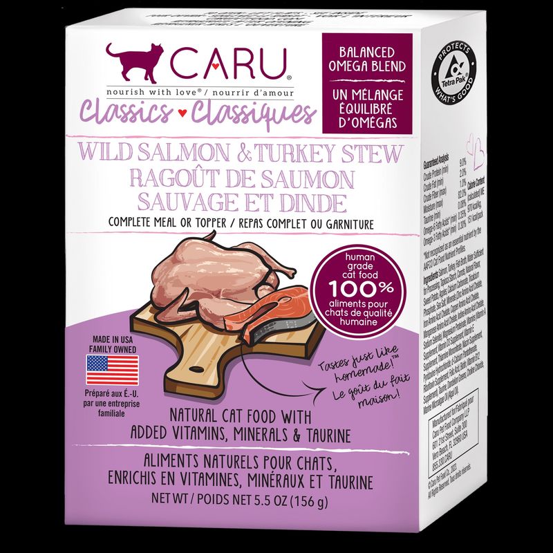 Caru Classics Wild Salmon &amp; Turkey Stew for Cats