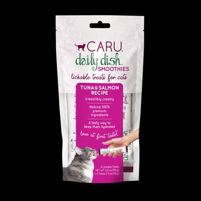 Caru Daily Dish Smoothies Tuna &amp; Salmon Recipe for Cats