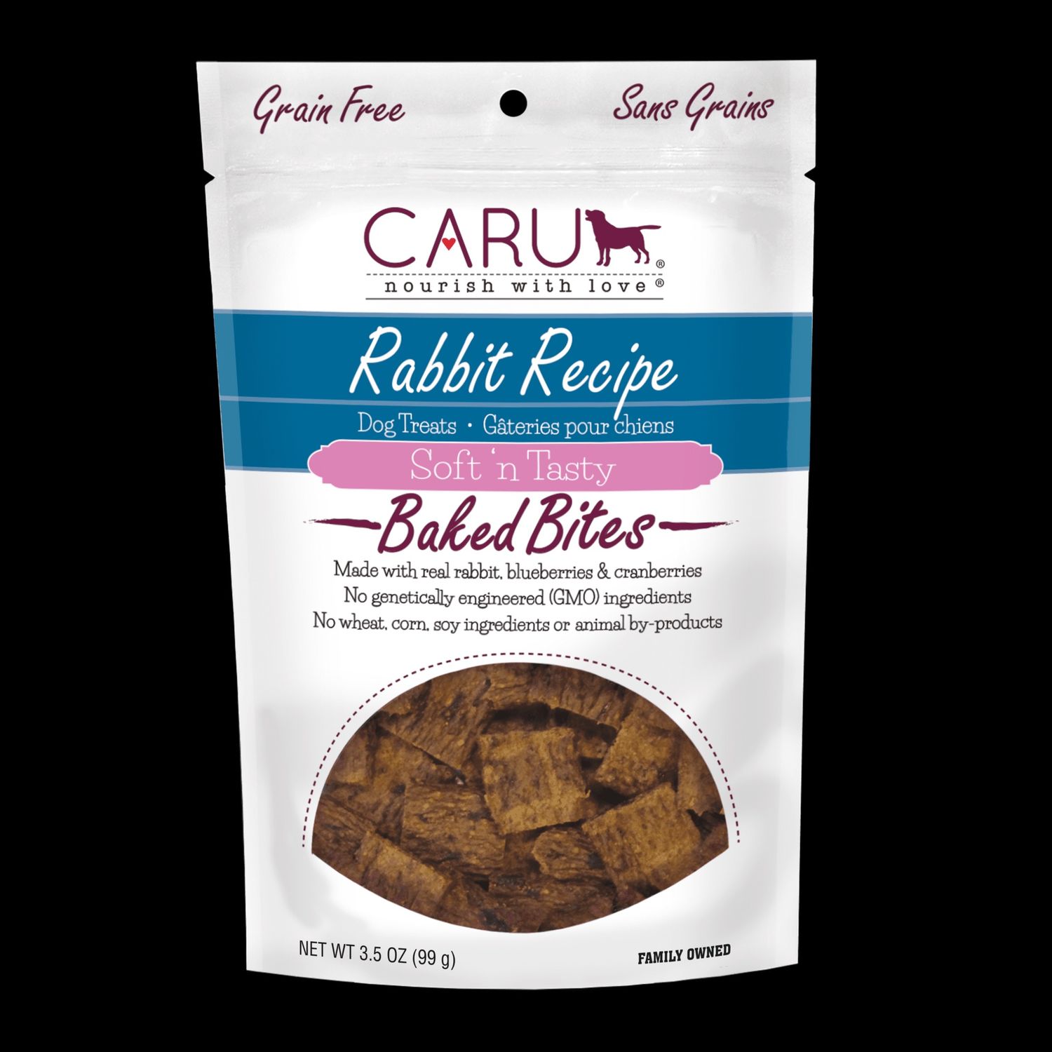Caru Soft ‘n Tasty Baked Rabbit Recipe Bites for Dogs