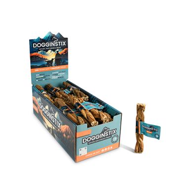 DOGGINSTIX Braided Beef Tripe 6" Natural Dog Chews &amp; Trts (1ct)