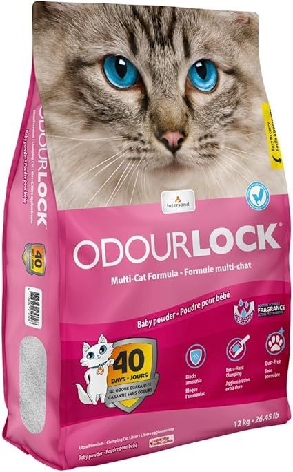 Intersand Odourlock Multi Cat Formula Baby Powder 12KG
