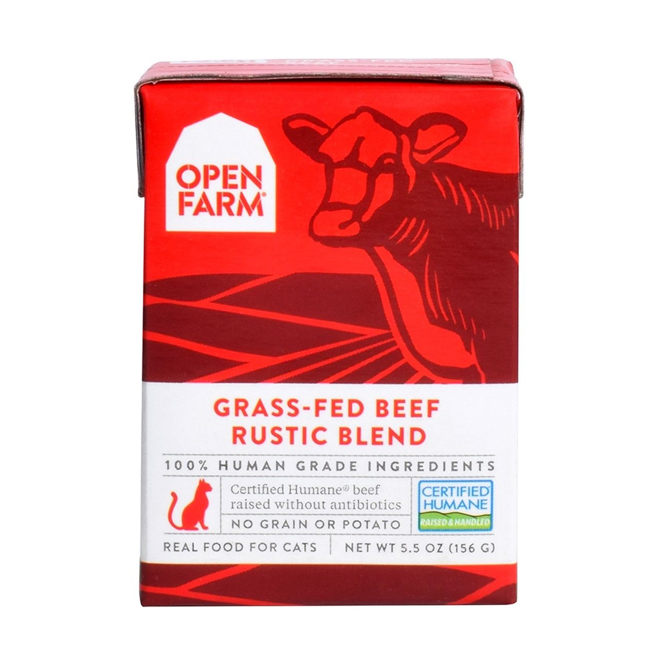 Open Farm Grass-Fed Beef Rustic Blend Wet Cat Food 5.5OZ