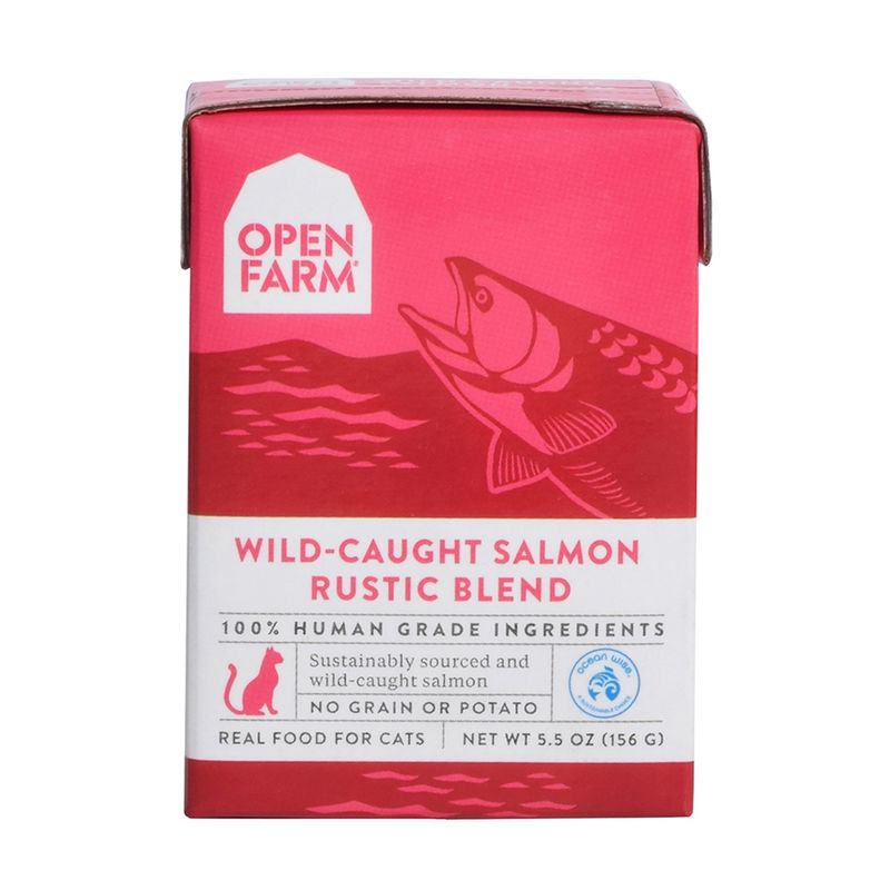 Open Farm Wild-Caught Salmon Rustic Blend Wet Cat Food 5.5OZ