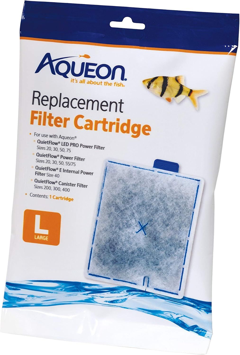 Aqueon QuietFlow Filter Cartridge, Large. 1-Pack