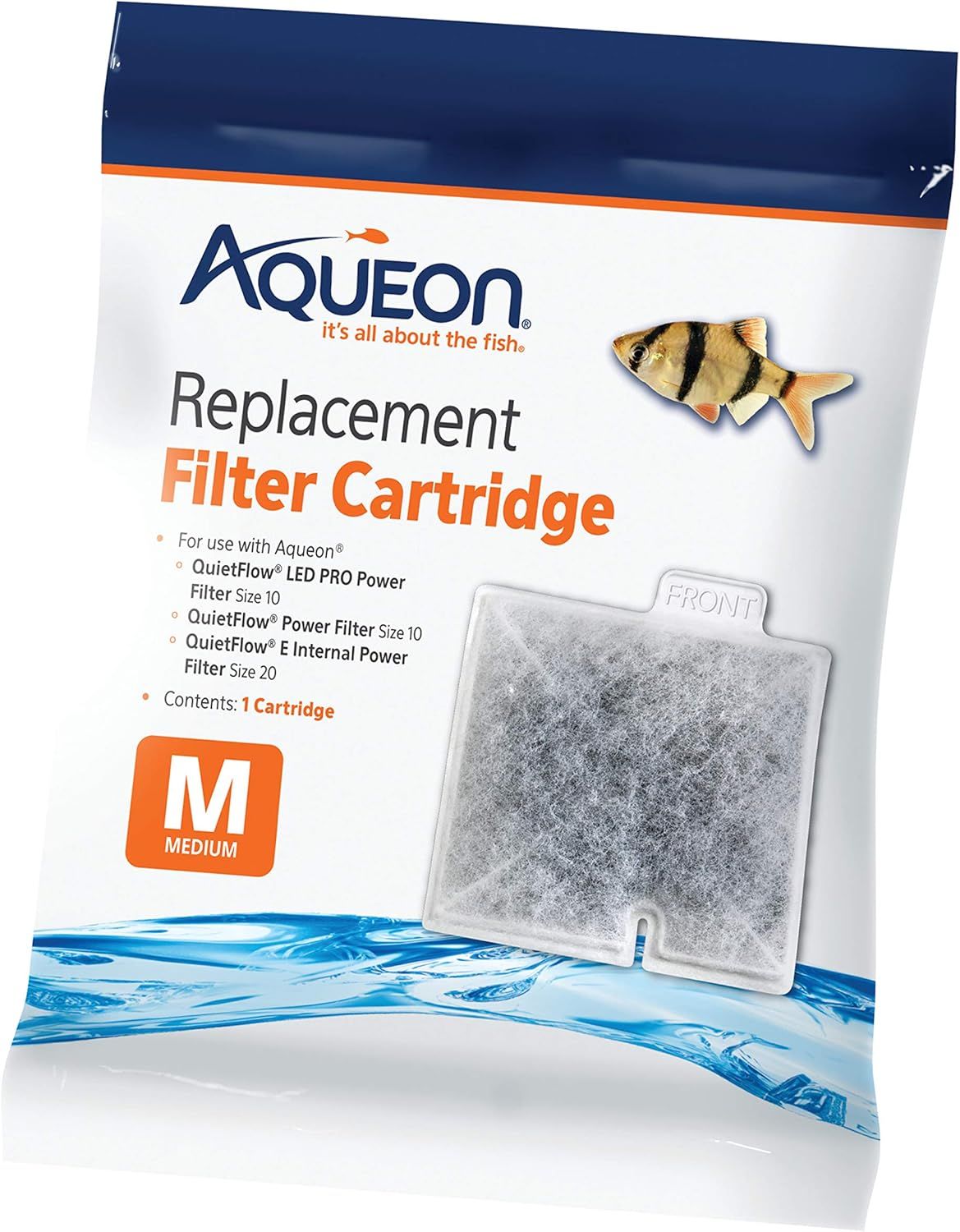 Aqueon QuietFlow Filter Cartridge, Medium. 1-Pack