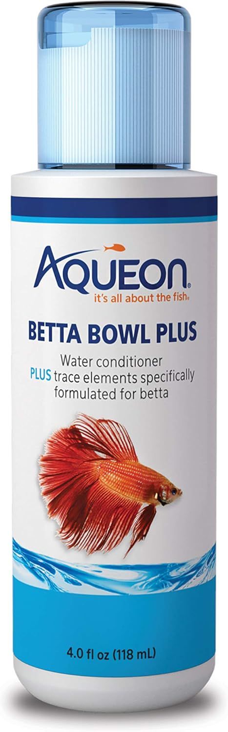 Aqueon Betta Bowl Plus Aquarium Tap Water Conditioner, 4-Ounce