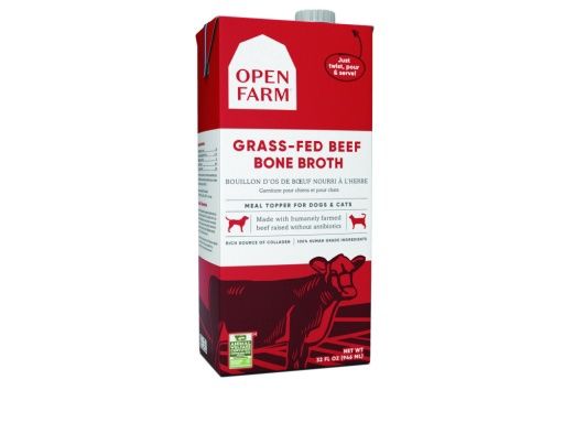 Open Farm Grass-Fed Beef Bone Broth for Dogs &amp; Cats - 32 Oz