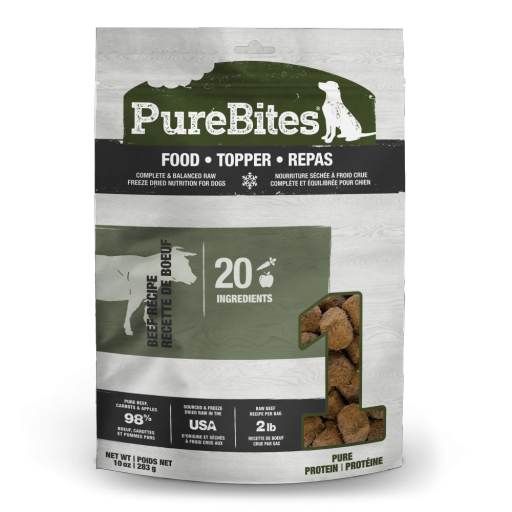 PureBites Dog Food Topper Beef Recipe 3-oz