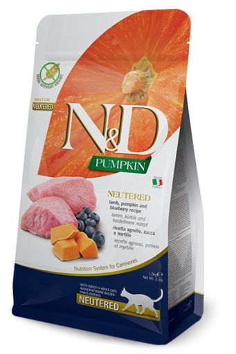 Cat Food Farmina Neutered Adult Adult Blueberry Lamb Pumpkin 1,5 Kg