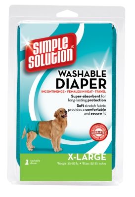 Simple Solution Washable Female Dog Diaper  Extra Large  1 pack