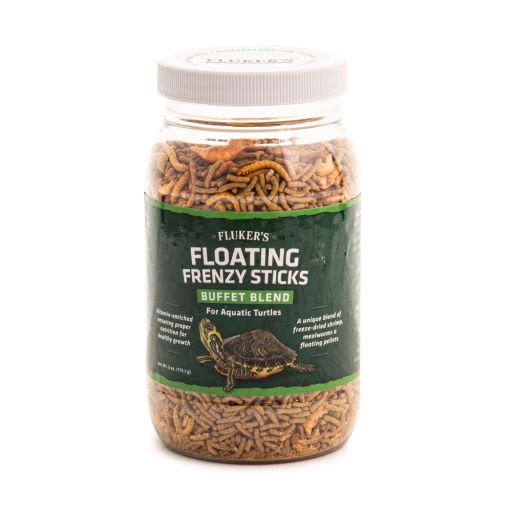 Fluker s Buffet Blend Aquatic Turtles Floating Frenzy Sticks Freeze Dried Food 6 oz - PDS-091197701344