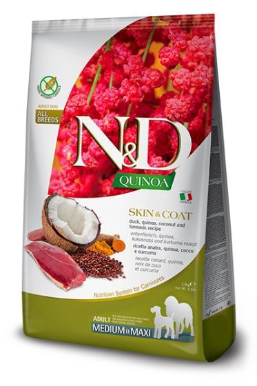 Farmina Quinoa Duck Skin &amp; Coat Med/Maxi Dog 7kg