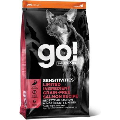 Petcurean Go! Sensitivities Limited Ingredient Grain Free Salmon Recipe Dry Dog Food 12-lb